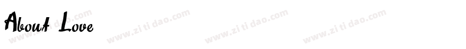 About Love字体转换